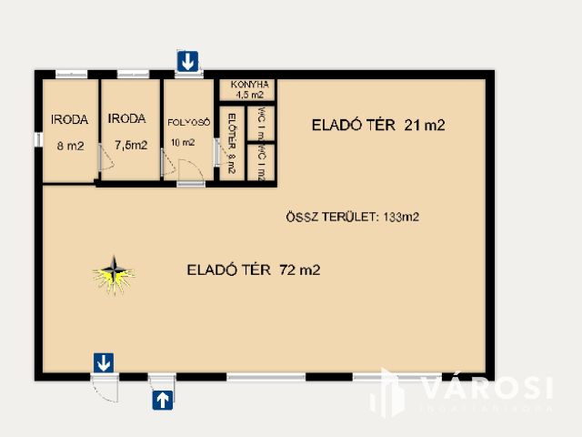 Kisteleken, központi üzlethelyiséget kínálok