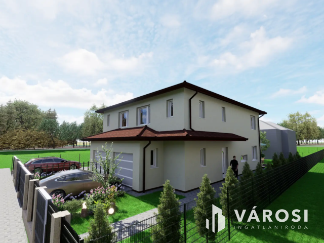 Új építésű ikerfél csendes utcában eladó
