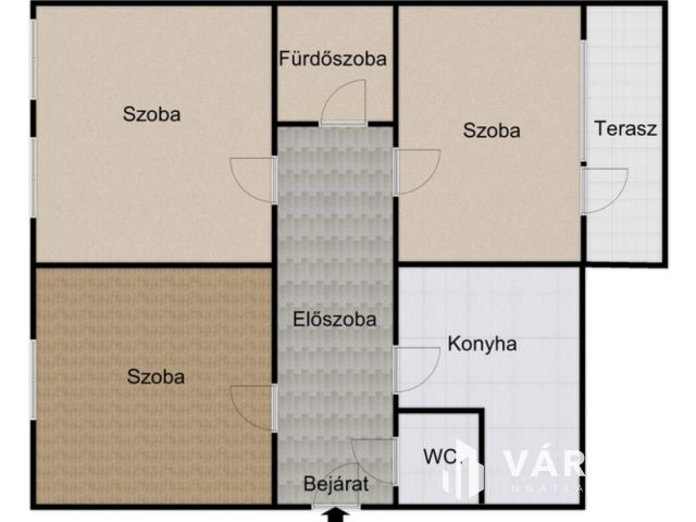 Kiadó háromszobás lakás Makó belvárosában!